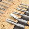 Wood Carving Tools Set of 12 Chisels With PU Storage Bag,Wood Carving Chisels,Sharp Cr-V 65 Steel Blades,Wood Chisels for Woodworking,Wood Whittling Kit for Beginners,Wood Carving Kit